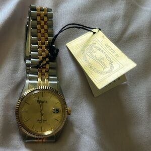 New VTG Dufonte by Lucien Piccard Two-Tone Watch
